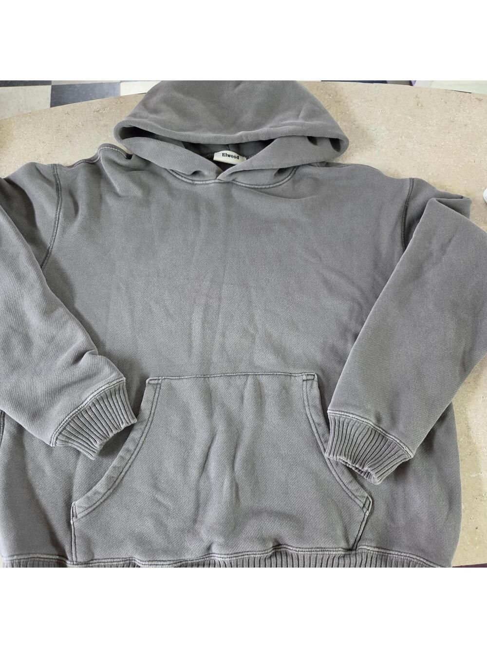 Elwood Gray Pullover Hoodie Sweatshirt